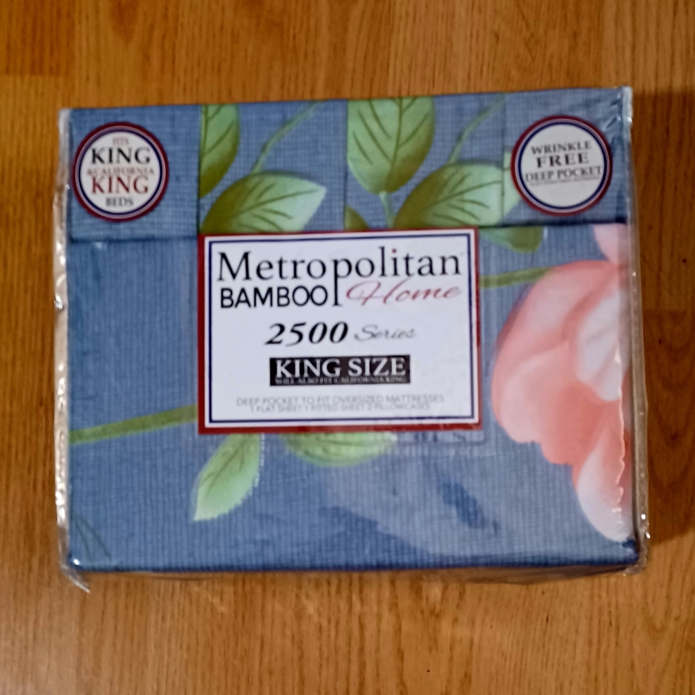 Metropolitan Bamboo 4PC King Size Sheet Set